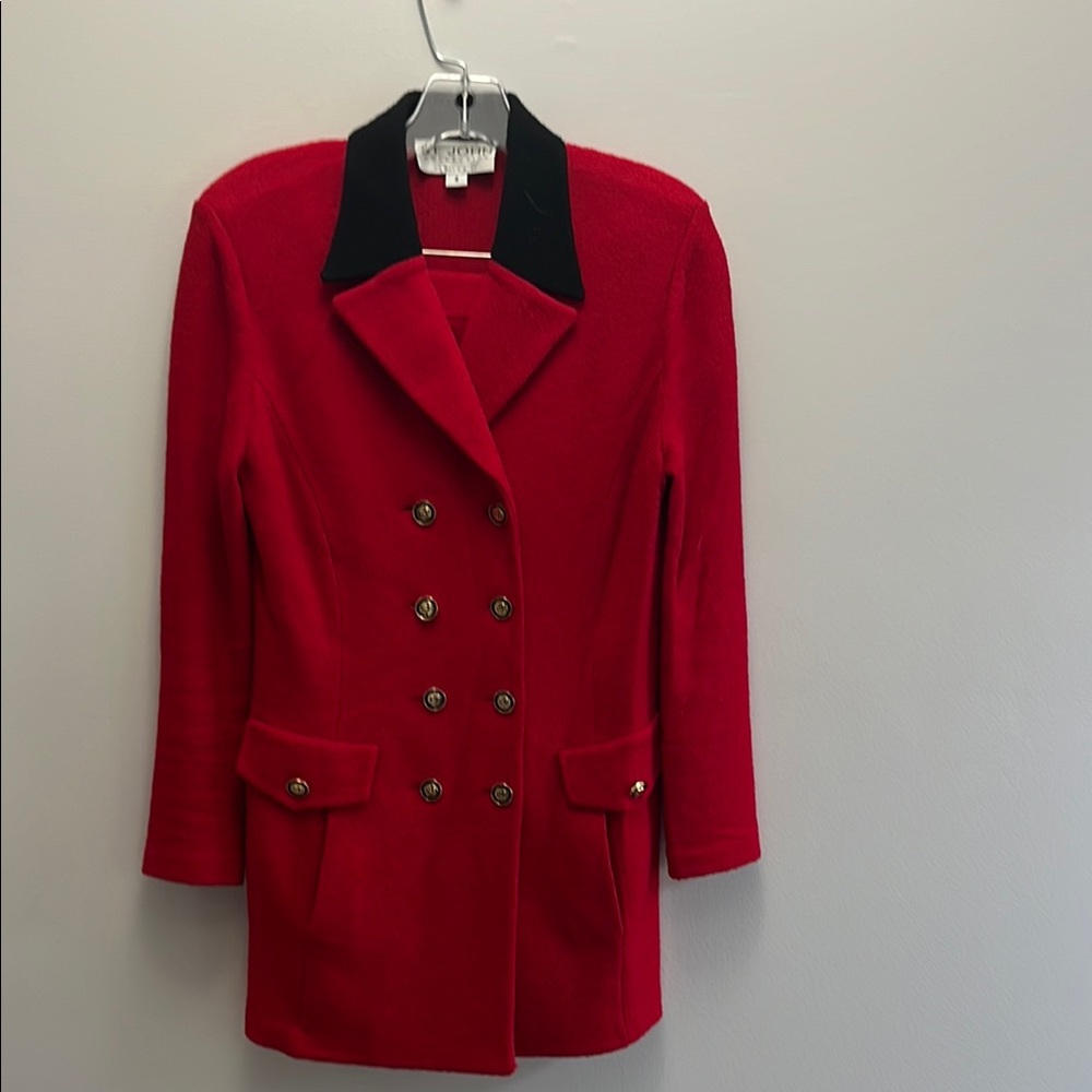 St. John Red and Suit